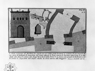 Porta S. Lorenzo di Aureliano by Giovanni Battista Piranesi